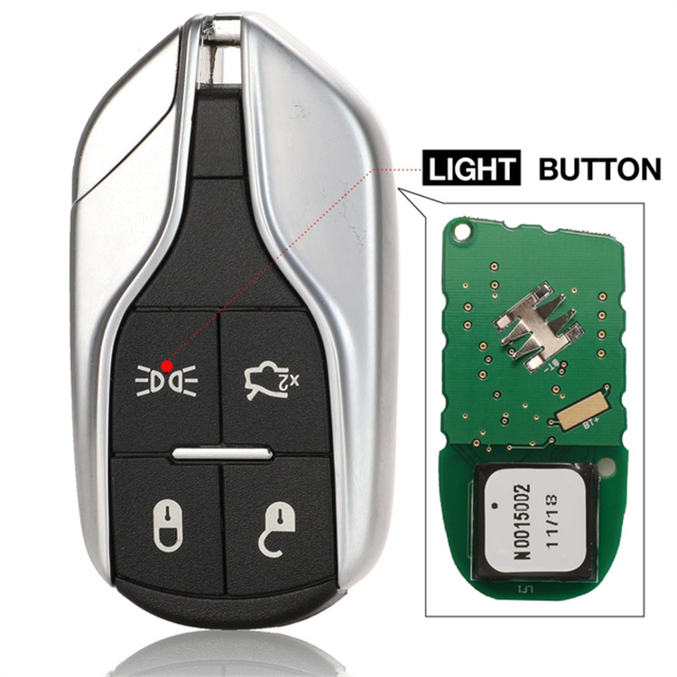 433.925MHz 3 Button Replacement Flip Remote Car Key Shell Case Fob For Maserati