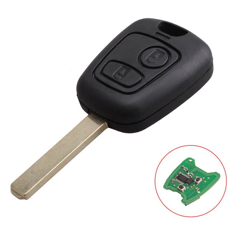 433.92MHz 2 Buttons Flip Key Car Remote Smart Key Fob With Balde For Peugeot 307