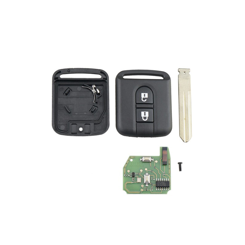2 Buttons 433Mhz Nissan Qashqai Micra Note Navara Smart Car Remote Key