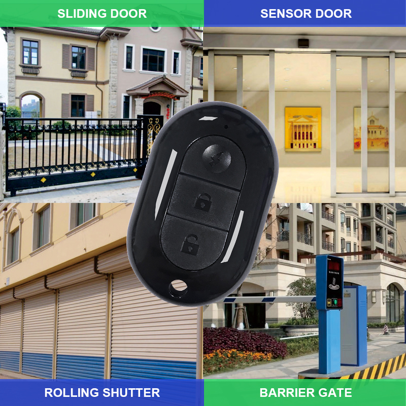 How does a rolling code remote control enhance security for garage doors and gates?